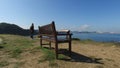 Bench overlooking the Atlantic Ocean in Santa Cruz Castle 13