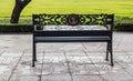 Bench in park at sanam laung.
