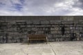 Bench on a pier Royalty Free Stock Photo