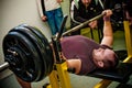 Bench press Royalty Free Stock Photo