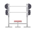 Bench Press Gym Equipment Royalty Free Stock Photo