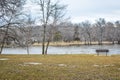 Bench by Rock River - Riverside Park - Janesville, WI