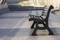 Bench with selective focus Royalty Free Stock Photo