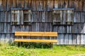 Bench in small village Royalty Free Stock Photo