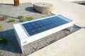 Bench with solar panel