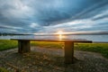 Bench and Sunrise