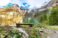 Oeschinensee lake, Swiss Alps, Switzerland Royalty Free Stock Photo