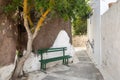 A bench under a tree, Greece