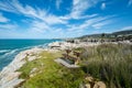 A bench for Whale watchers at Hermanus, South Africa Royalty Free Stock Photo