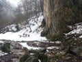Solomon stones in winter, Brasov, Romania