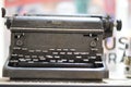 Benched steel Royal brand old school typewriter