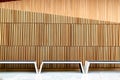 Benches inside the Oslo Opera House, Norway Royalty Free Stock Photo