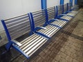 benches on a lonely train station