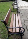 Benches in Park Royalty Free Stock Photo