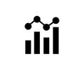 Benchmark measure icon. Dashboard rating, progress service business.