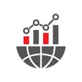 Benchmark measure icon. Dashboard rating vector illustration on isolated background. Progress service business concept