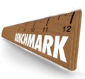 Benchmark Ruler Word Measure Difference Between Companies Comparison