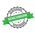 Benchmark stamp illustration