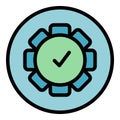 Benchmark testing icon vector flat Royalty Free Stock Photo