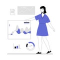Benchmarking concept. Benchmark business development. Analysis financial statistics, data, graph, chart, report
