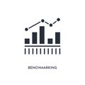 Benchmarking icon. simple element illustration. isolated trendy filled benchmarking icon on white background. can be used for web Royalty Free Stock Photo