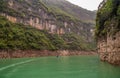 Bend in canyon of Dawu gorge on Daning River, Wuchan, China
