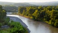 Bend of the mountain river