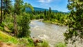 Bend in the Nicola River as it flows from the town of Merritt to the Fraser River at the town of Spences Bridge Royalty Free Stock Photo