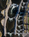 The Bend, Oregon Whitewater Park - Topdown View Royalty Free Stock Photo