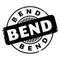 Bend rubber stamp