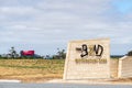 The Bend Shell V-Power Motorsport Park main entrance sign Royalty Free Stock Photo