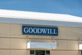 Goodwill store entrance sign