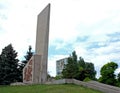 Bender near Tiraspol, Transnistria, Moldova: Monument to the valiant fighters for the power of the Soviets