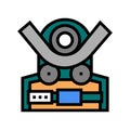 bending machine color icon vector illustration Royalty Free Stock Photo