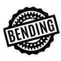 Bending rubber stamp Royalty Free Stock Photo