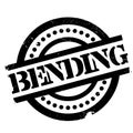 Bending rubber stamp Royalty Free Stock Photo