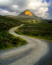 Bendy road to Mount Errigal