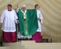 Benedict XVI celebrate a mass Royalty Free Stock Photo