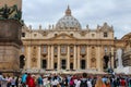 Benedict XVI. The general audience in St. Peter's Square Royalty Free Stock Photo