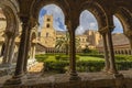 Benedictine Cloister and Monreale Cathedral in Monreale, province of Palermo, Sicily, Italy Royalty Free Stock Photo