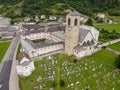 Benedictine Convent of St. John in Mustair on the Swiss alps Royalty Free Stock Photo