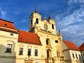 Benedictine monastery and abbey of Rajhrad. Czech Republic Royalty Free Stock Photo