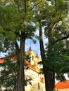 Benedictine monastery and abbey of Rajhrad. Czech Republic Royalty Free Stock Photo