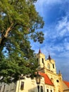 Benedictine monastery and abbey of Rajhrad. Czech Republic Royalty Free Stock Photo