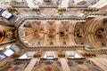 The Benedictine monastery with  the church of St Adalbert from 14th century. Beautiful baroque Catholic church interior in Broumov Royalty Free Stock Photo