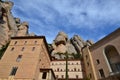 The Benedictine monastery of Montserrat (Monasterio de Montserrat). Hispaniae Royalty Free Stock Photo