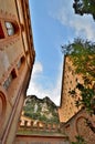 Benedictine monastery of Montserrat (Monasterio de Montserrat). Royalty Free Stock Photo