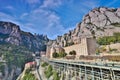 Benedictine monastery of Montserrat (Monasterio de Montserrat). Royalty Free Stock Photo