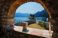 Benedictine monastery in Perast Royalty Free Stock Photo