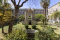 Benedictine Monastery of San Nicolo l\'Arena with neo-Gothic and Arab-Moorish style Caffeaos, Catania, Sicily, Italy Royalty Free Stock Photo